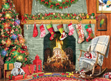 Puzzle: Family Oversize Puzzles - Christmas by the Fireplace