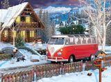 Puzzle: VW Christmas Bus Tin