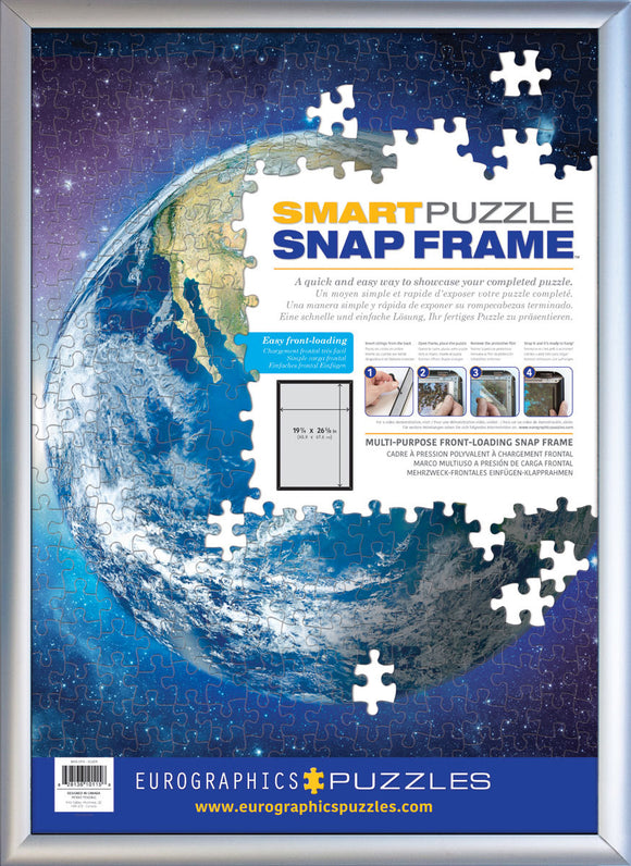 Puzzle Accessories: Smart Puzzle Accessories - SNAP Frame - Silver - Aluminum