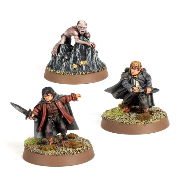 The Lord of the Rings - Frodo Baggins, Samwise Gamgee and Gollum in Emyn Muil