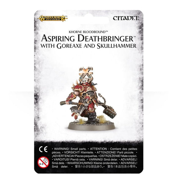 Warhammer: Blades of Khorne - Aspiring Deathbringer with Goreaxe and Skullhammer