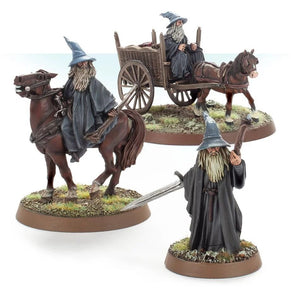 The Lord of the Rings - Gandalf the Grey Foot, Mounted and on Cart