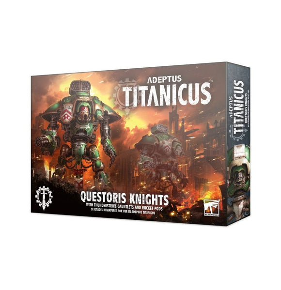 Adeptus Titanicus - Questoris Knights W/ Thunderstrike Gauntlets & Rocket Pods