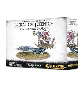 Warhammer 40K: Chaos Daemons Herald of Tzeentch on Burning Char