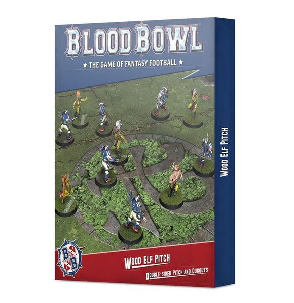 Blood Bowl: Wood Elf Double-sided Pitch and Dugouts Set