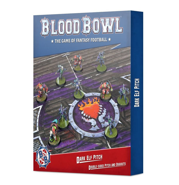 Blood Bowl: Dark Elf - Double-sided Pitch and Dugouts Set
