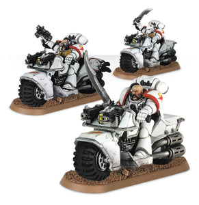 Warhammer 40K: White Scars Bike Squad Upgrade Pack