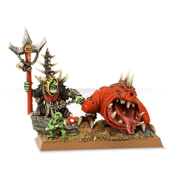 Warhammer: Gloomspite Gitz - Loonboss with Giant Cave Squig