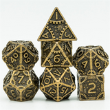 SteamPunk Bronze RPG Metal Dice Set