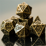 SteamPunk Bronze RPG Metal Dice Set