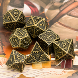 SteamPunk Bronze RPG Metal Dice Set