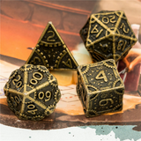SteamPunk Bronze RPG Metal Dice Set