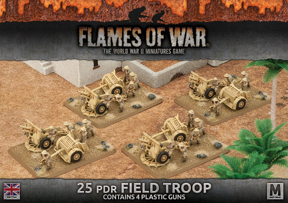 Flames of War: British 25 pdr Field Troop (Mid War)