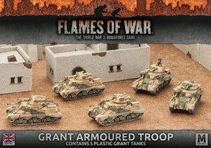 Flames of War: British Grant Armoured Troop (Mid War)