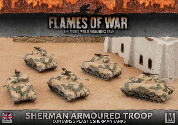 Flames of War: British Sherman Armoured Troop (Mid War)