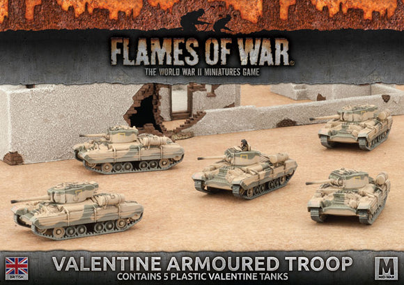 Flames of War: British Valentine Armoured Troop (Mid War)
