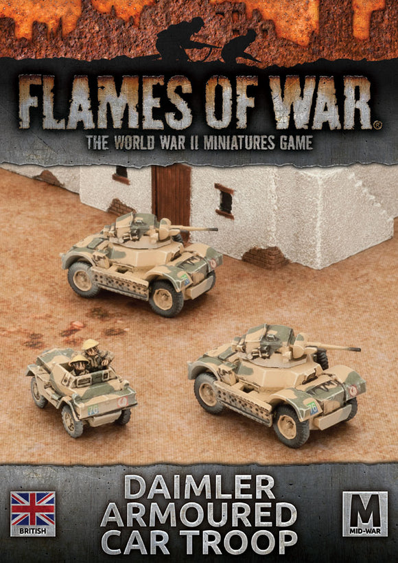 Flames of War: British Daimler Armoured Car Troop (Mid War)