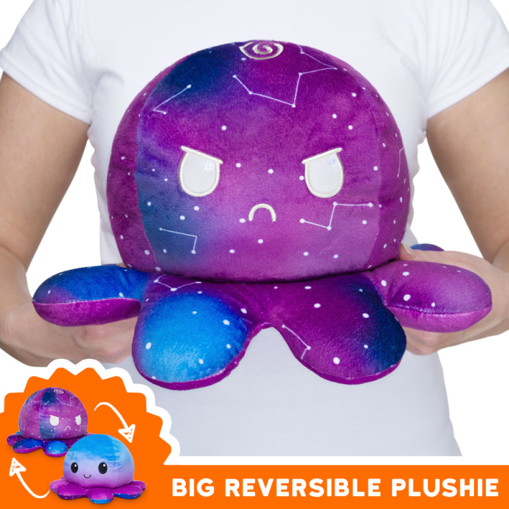 TeeTurtle Big Reversible Octopus: Blue Gradient + Galaxy (Big) – Little ...