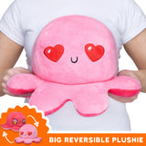 TeeTurtle Reversible Octopus: Light Pink/Pink (Big)