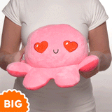 TeeTurtle Reversible Octopus: Light Pink/Pink (Big)