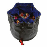 Pouch of the Endless Hoard Dice Bag - Black Blue