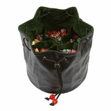 Pouch of the Endless Hoard Dice Bag - Black Green