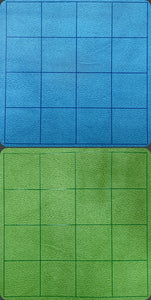 Chessex Megamat: 1” Reversible Blue-Green Hexes Squares (34½” x 48” Playing Surface)