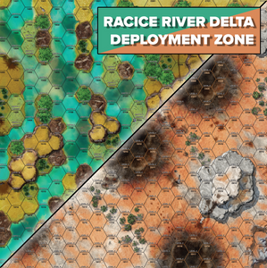 BattleTech Battles of Tukayyid: Battle Mat - Racice River Delta/Deployment Zone