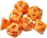 Chessex Dice: Festive Polyhedral Set Sunburst/Red (7)