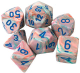 Chessex Dice: Festive Polyhedral Set Pop Art/Blue (7)