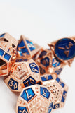 Dice 51: Copper-Lit Space RPG Metal Dice Set (7)