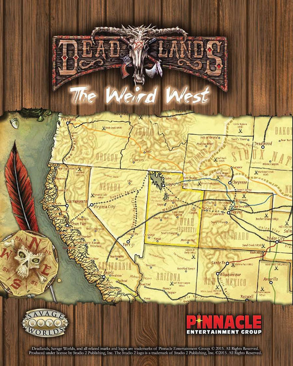 Savage Worlds: Deadlands - Map of the Weird West