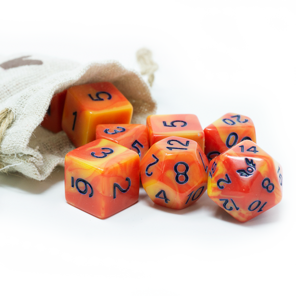 Humblewood: Alderheart Ember Dice and Pouch