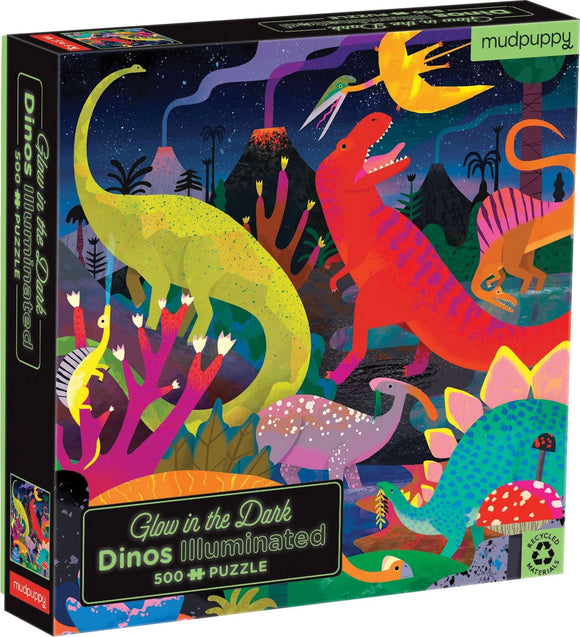 Puzzle: Dinosaurs Illuminated - Glow in the Dark Family Puzzle