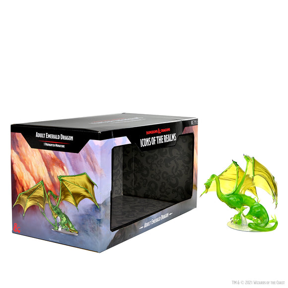 D&D: Icons of the Realms - Adult Emerald Dragon Premium Figure