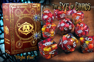 Infinite Black: Eye of Chaos Elder Dice - Mythic Night Fire Edition