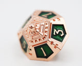 Dice 51: Emerald Meteor Shower RPG Metal Dice Set (7)