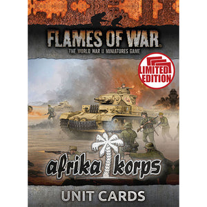 Flames of War: Afrika Korps Unit Cards