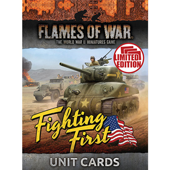 Flames of War: American Fighting First Unit Cards