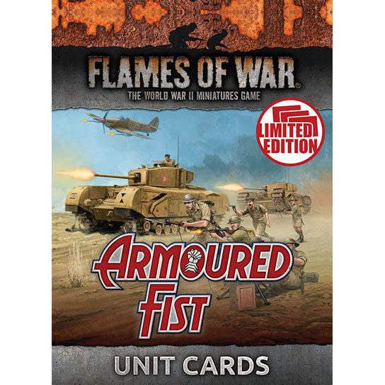 Flames of War: British Armoured Fist Unit Cards (Mid War)
