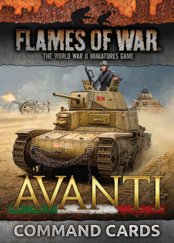 Flames of War: Italian Avanti Command Cards (Mid War)