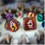 Fire Demon Eye RPG Dice Set