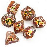 Fire Demon Eye RPG Dice Set