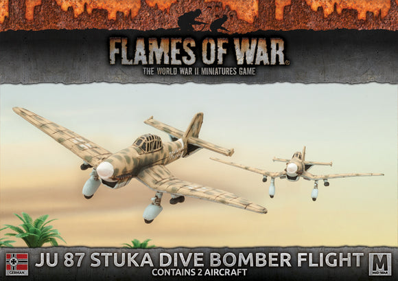 Flames of War: German Ju 87 Stuka Dive Bomber Flight (Mid War-Afrika Korps)