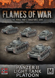 Flames of War: German Panzer II Light Tank Platoon (Mid War)
