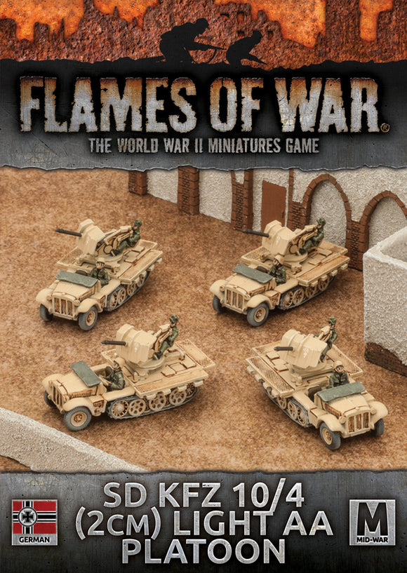 Flames of War: German SD KFZ 10/4 Light AA Platoon (Mid War-Afrika Korps)