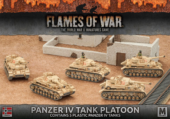 Flames of War: German Panzer IV Platoon (Mid War-Afrika Korps)