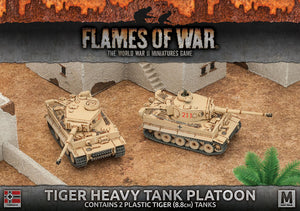 Flames of War: German Tiger Heavy Tank Platoon (Mid War-Afrika Korps)