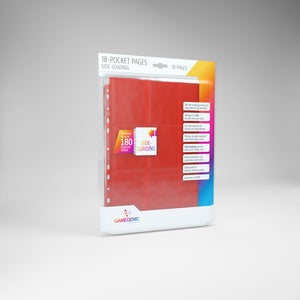 GameGenic Sideloading 18-Pocket Pages - 10 pack - Red