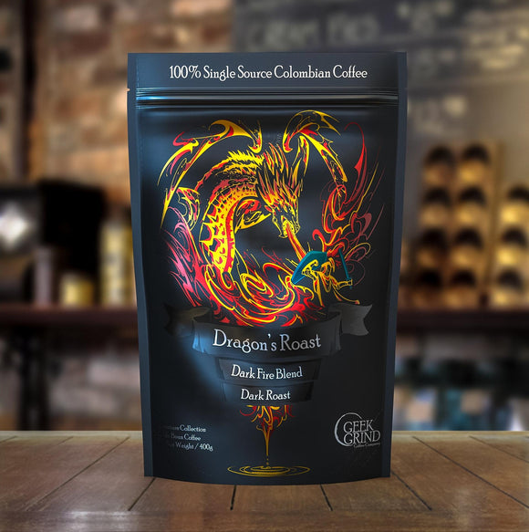 Geek Grind Coffee: Dragon's Roast - Dark Fire Blend